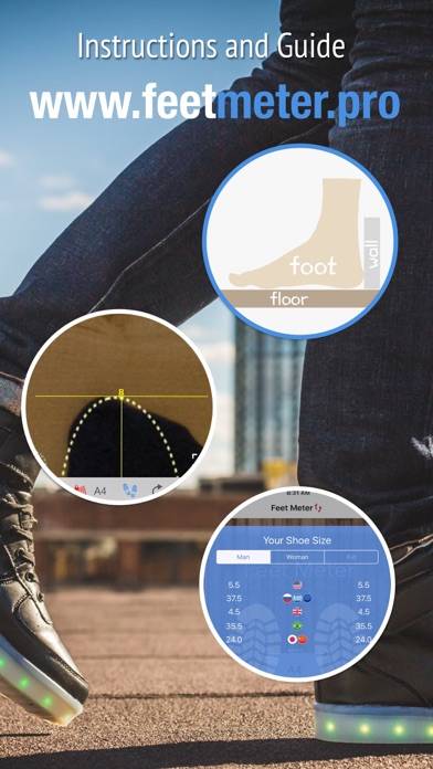 Feet Meter measure shoe size App screenshot #3