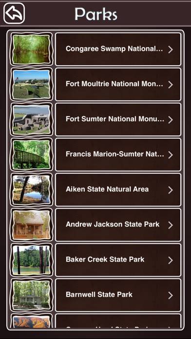 South Carolina National & State Parks App screenshot