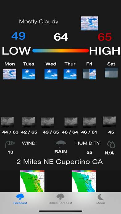 Instant NOAA Forecast Pro App screenshot #1