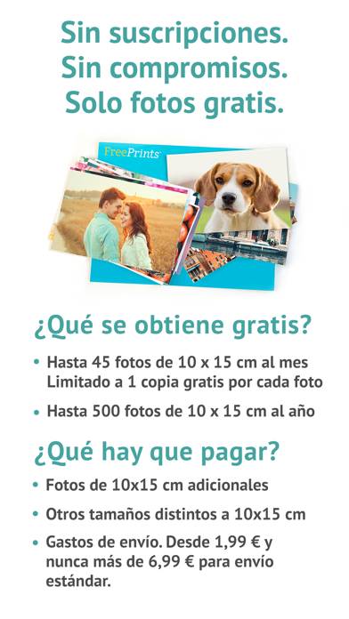 FreePrints – Imprime tus fotos Captura de pantalla de la aplicación