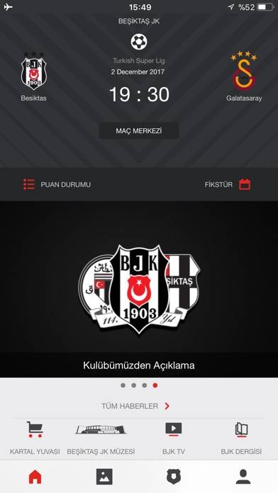 Besiktas JK App screenshot