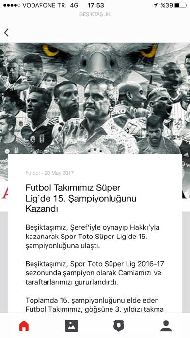 Besiktas JK App screenshot