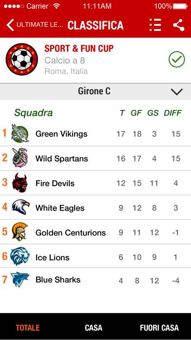 Sport&Fun Schermata dell'app