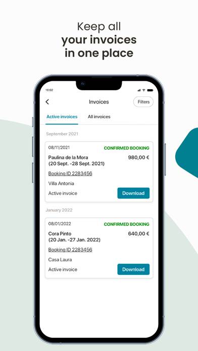 Hôte Holidu Capture d'écran de l'application