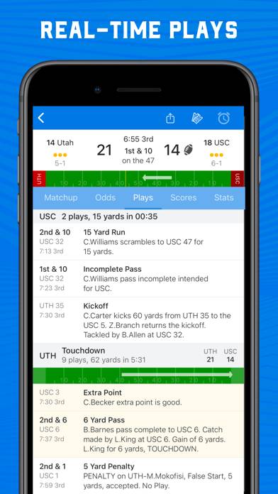 Scores App: College Football App screenshot