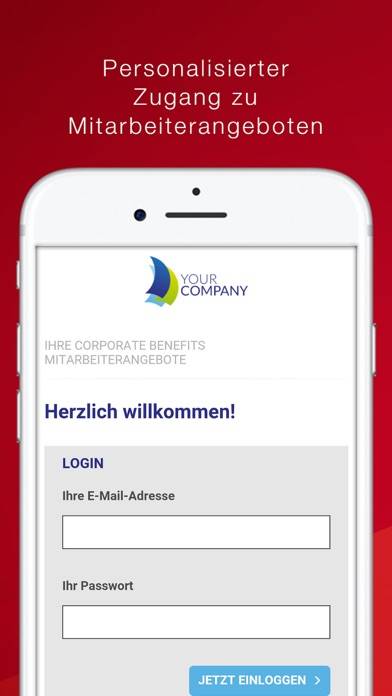 Corporate benefits App-Screenshot