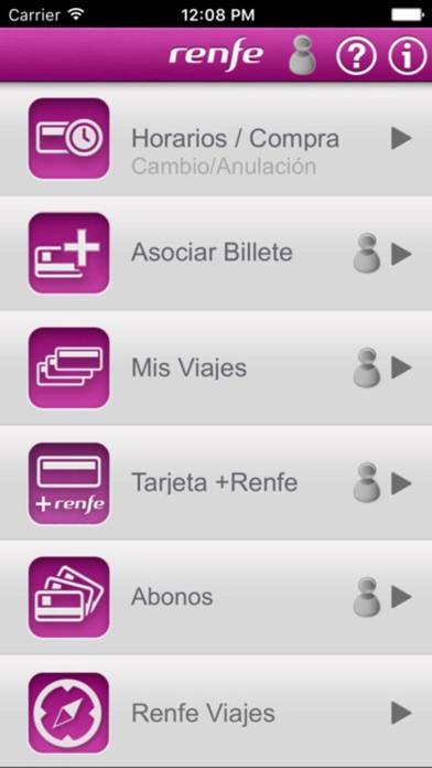 Renfe Ticket Captura de pantalla de la aplicación #1