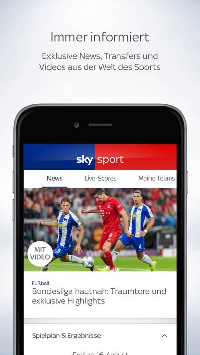 Sky Sport: Fußball News & mehr App-Screenshot #1