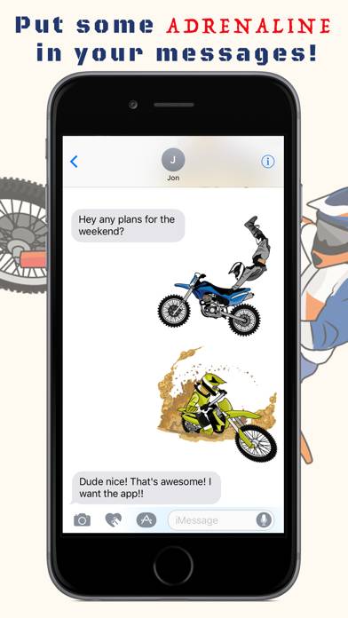 BraaapMoji Motorcycle MX Emojis & Stickers Captura de pantalla de la aplicación #1