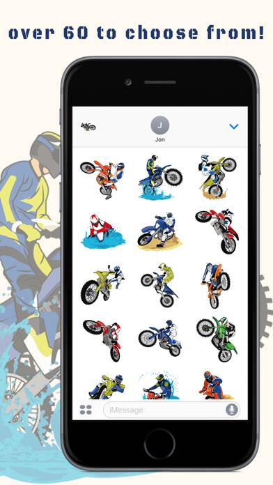 BraaapMoji Motorcycle MX Emojis & Stickers Captura de pantalla de la aplicación #2