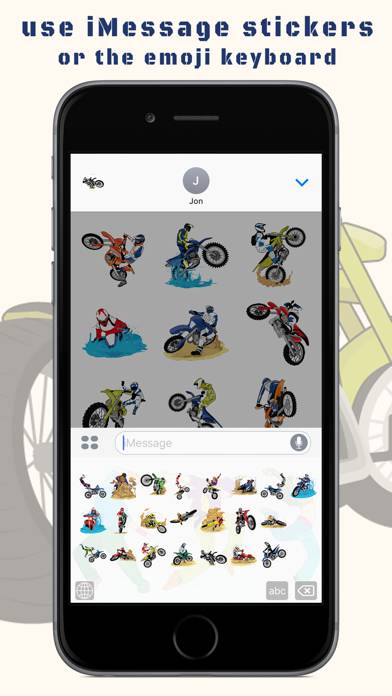 BraaapMoji Motorcycle MX Emojis & Stickers Captura de pantalla de la aplicación #3