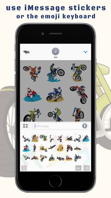 BraaapMoji Motorcycle MX Emojis & Stickers Captura de pantalla de la aplicación