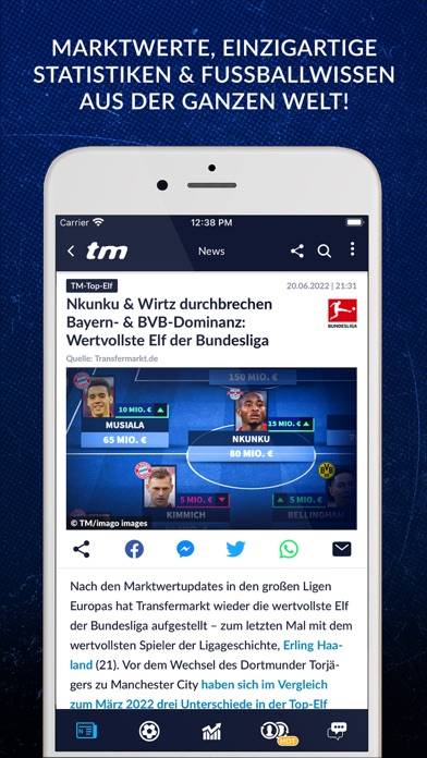 Transfermarkt App-Screenshot #2