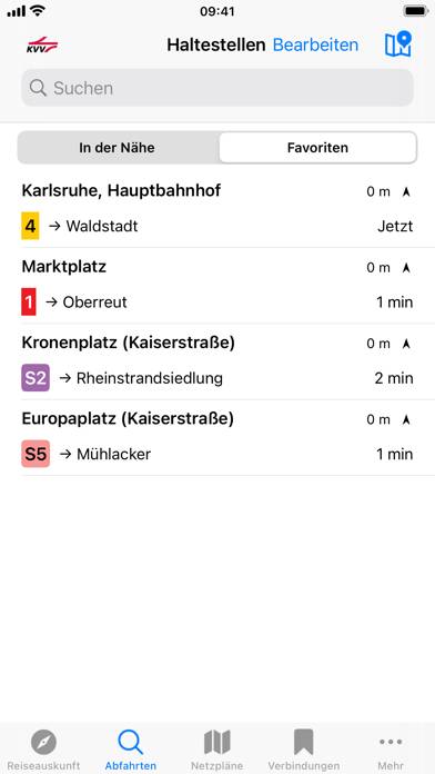 ÖPNV Navigator App-Screenshot