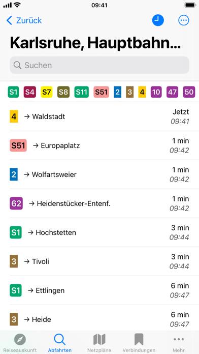 ÖPNV Navigator App-Screenshot