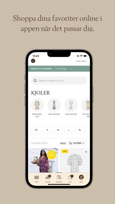 Magasin Goodie App skärmdump
