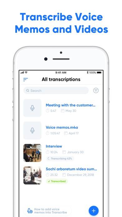 Transcribe App screenshot #1