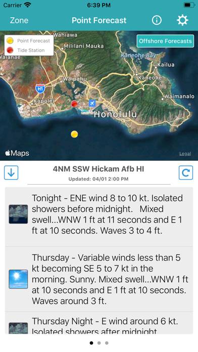 NOAA Marine Forecast & Weather App screenshot #1