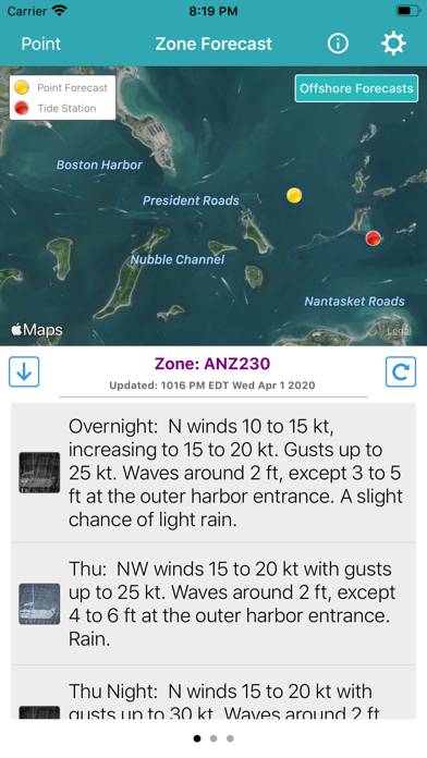 NOAA Marine Forecast & Weather App screenshot #3