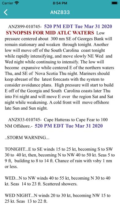 NOAA Marine Forecast & Weather App screenshot #4
