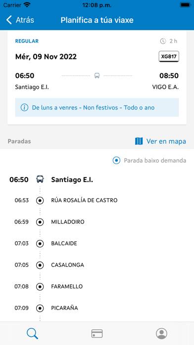 Transporte Público de Galicia Captura de pantalla de la aplicación #5