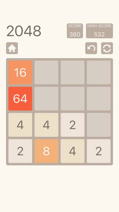 2048: Number Puzzle Game Captura de pantalla de la aplicación #1
