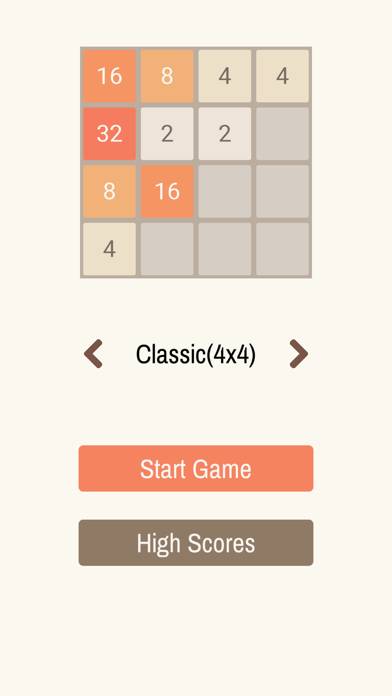 2048: Number Puzzle Game Captura de pantalla de la aplicación #3