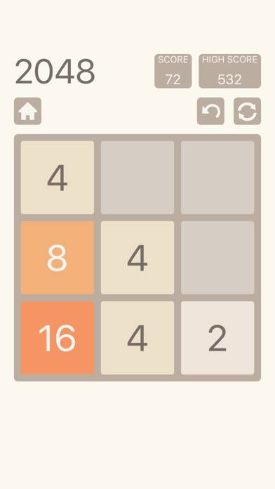 2048: Number Puzzle Game Captura de pantalla de la aplicación #4