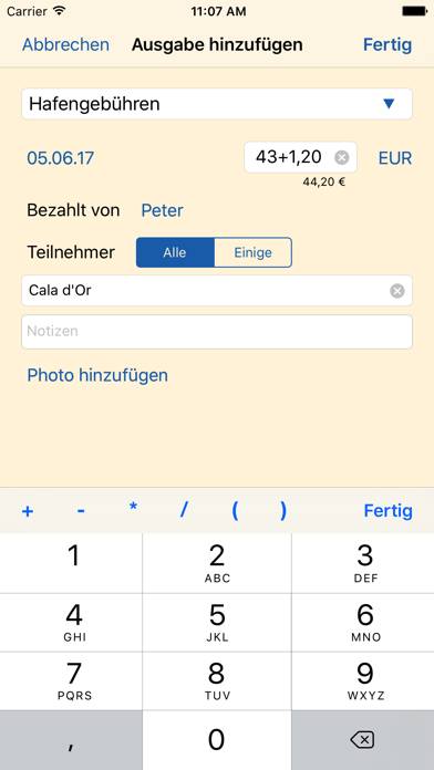 Törnkasse App screenshot #2