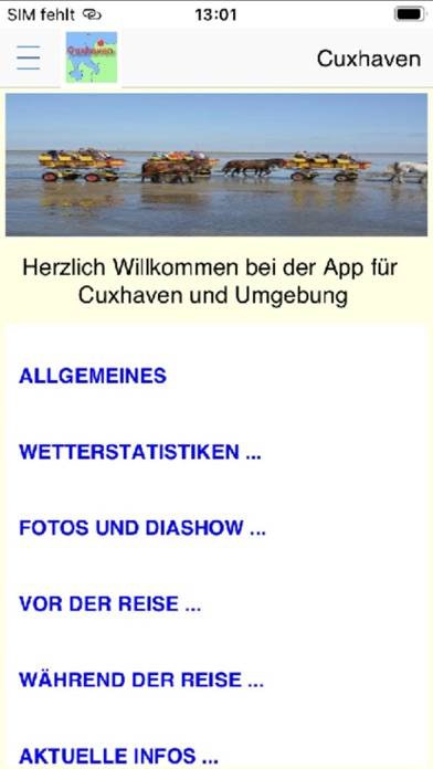 Cuxhaven App für den Urlaub App screenshot #1