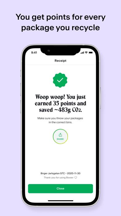 Bower: Recycle & get rewarded App skärmdump #4