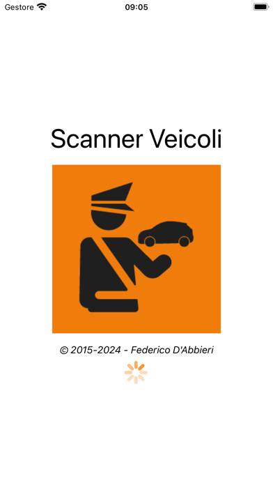 Scanner Veicoli Schermata dell'app