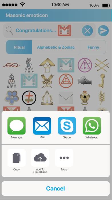 Masonic Emoticon Schermata dell'app #5