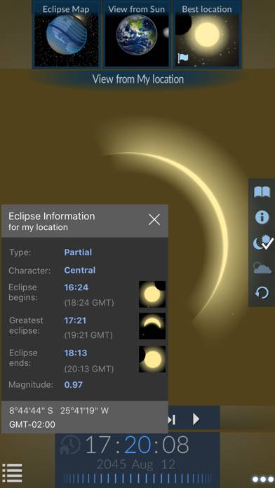 Solar Eclipse by Redshift Скриншот приложения #4