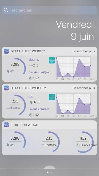 Widget For Fitbit Captura de pantalla de la aplicación