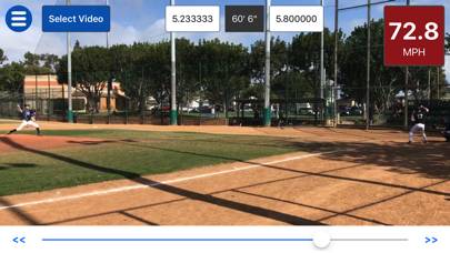 Baseball Radar Gun plus App screenshot