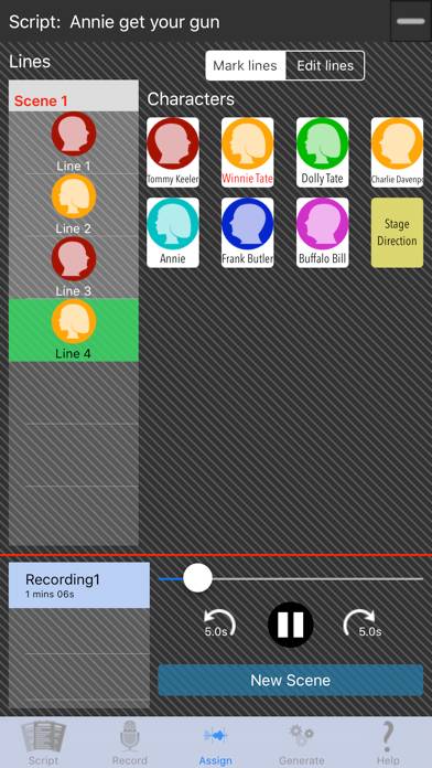 ScriptRecorder for LineLearner App skärmdump