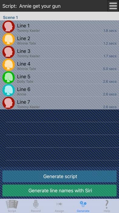 ScriptRecorder for LineLearner App skärmdump