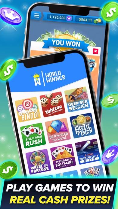 WorldWinner: Play for Cash App screenshot #1