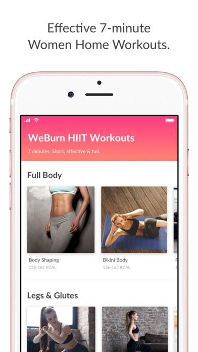 WeBurn: Women Home Workouts Capture d'écran de l'application #1