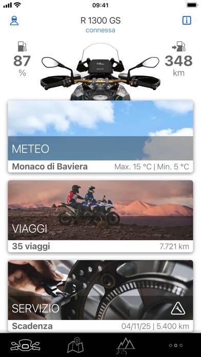 BMW Motorrad Connected App skärmdump #1