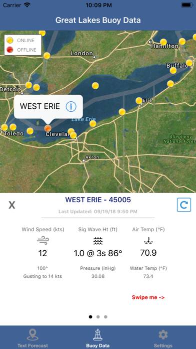 Lake Erie Boating Weather App screenshot #2