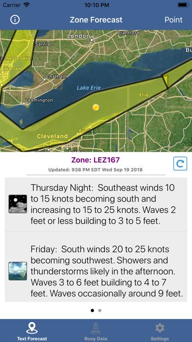 Lake Erie Boating Weather App screenshot #5