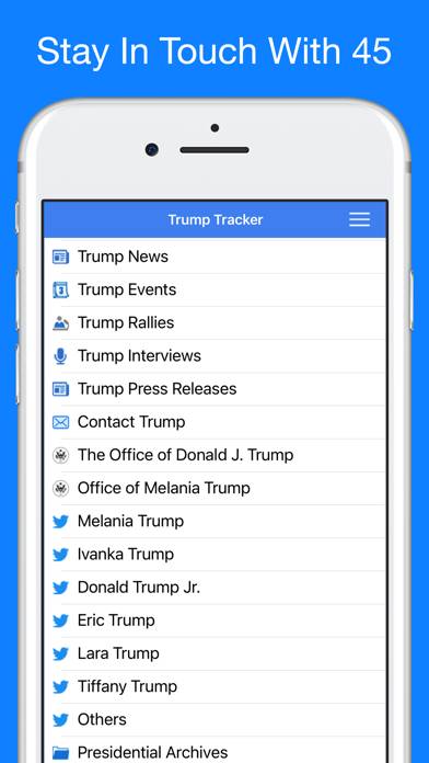 Trump Tracker: News & Politics App screenshot #1