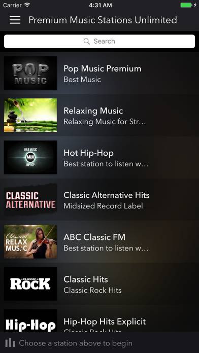 Premium Music Stations Captura de pantalla de la aplicación #4