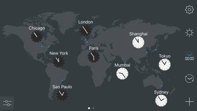 map:clock - World Map & Clock screenshot