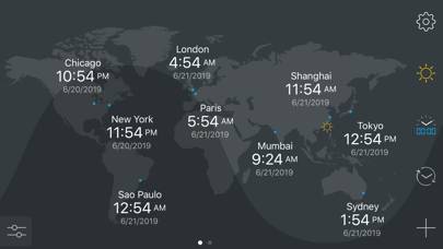 map:clock - World Map & Clock screenshot