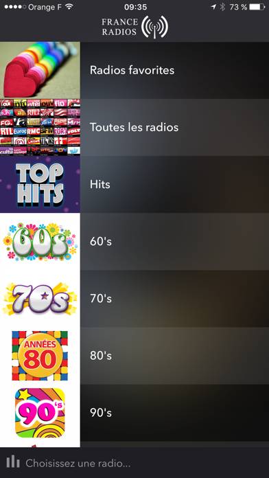 France Radios - Le meilleur de la radio capture d'écran