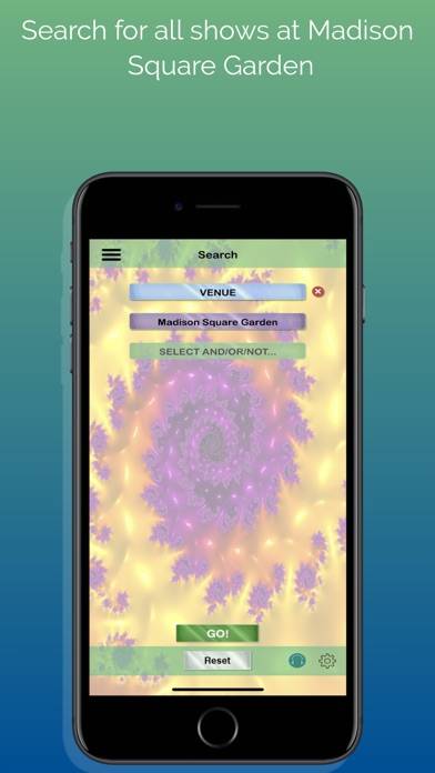 Deadshowz App-Screenshot #1
