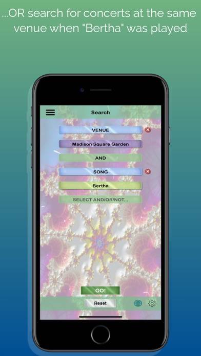 Deadshowz App-Screenshot #3